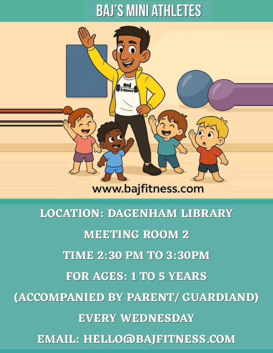 Baj’s Mini Athletes is all about helping little ones stay active, build confidence, and enjoy movement through play.
